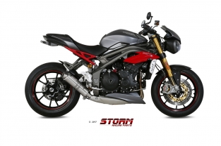 Storm by Mivv GP RVS Low Down Triumph Speed Triple 2016-2017