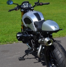 AC Schnitzer Stealth LE RVS Black Slip-on Einddemper met E-keur High Mount BMW RNineT 2014 2016