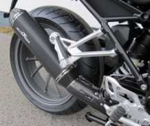 AC Schnitzer Stealth RVS Black Slip-on Einddemper met E-keur BMW R1200R 2015 2016