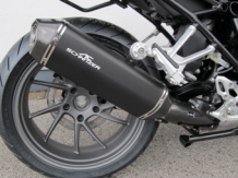 AC Schnitzer Stealth RVS Black Slip-on Einddemper met Euro4 Keuring BMW R1200R 2017 2018