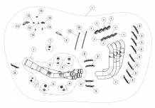 Akrapovic Voorbochten Titanium zonder E-keur BMW S1000RR 2019 2020