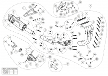 Akrapovic Evolution Line Titanium Compleet Uitlaatsysteem zonder E-keur BMW S1000RR 2019 > 2021