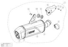 Akrapovic Slip-on Line Titanium Black Einddemper met EURO4 Keuring BMW R1250GS 2019 > 2021