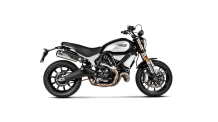 Akrapovic Slip-on Line Titanium dubbele Einddemper (L+R) Set met E-keur Ducati Scrambler 1100 2018 > 2020
