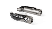 Akrapovic Slip-on Line Titanium dubbele Einddemper (L+R) Set met E-keur Ducati Scrambler 1100 2018 > 2020