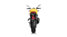 Akrapovic Slip-On Line Titanium Black Einddemper met E-keur Ducati Monster 821 2014 2016