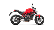 Akrapovic Slip-on Line Titanium Black zonder E-keur Ducati Monster 797 2017 2020