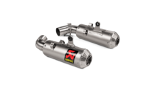 Akrapovic Slip-on Line Titanium dubbele Einddemper (R+L) Set met E-keur Ducati Hypermotard 950 / SP 2019 > 2020