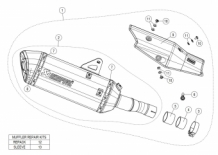 Akrapovic Slip-On Line Titanium Black Einddemper met E-keur Honda X-ADV 2017 > 2021