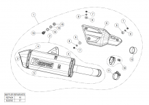 Akrapovic Slip-on Line Titanium Einddemper met Euro4 Keuring Kawasaki Versys 1000 2019 2020