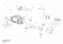 Akrapovic Racing Line Titanium Compleet Uitlaatsysteem zonder E-keur Kawasaki Ninja 650 2017 2020