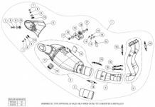 Akrapovic Racing Line Titanium Compleet Uitlaatsysteem met E-keur Kawasaki Z650 2021 >