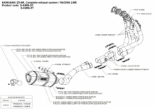 Akrapovic Racing Line Titanium Compleet Uitlaatsysteem zonder E-keur Kawasaki Ninja ZX-6R 2009 2018