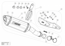 Akrapovic Slip-on Line Carbon Einddemper met E-keur Kawasaki Z900 A2 Model 2020
