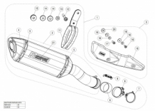 Akrapovic Slip-on Line Titanium Einddemper met E-keur Kawasaki Z900 A2 model 2020
