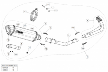 Akrapovic Racing Line Carbon Compleet Uitlaatsysteem zonder E-keur Sym Maxsym TL 2020