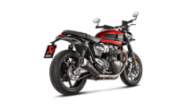 Akrapovic Slip-on Line Titanium Black Einddemper Set met Euro4 Keuring Triumph Thruxton 1200 / R / RS 2016 2020