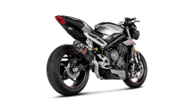Akrapovic Slip-on Line Carbon Einddemper zonder E-keur Triumph Street Triple 765 2017 2019