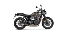 Akrapovic Slip-on Line Titanium Black Einddemper Set met E-keur Triumph Street Twin 2016 2020