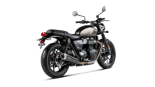 Akrapovic Slip-on Line Titanium Black Einddemper Set met E-keur Triumph Street Twin 2016 2020