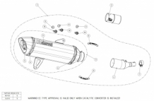 Akrapovic Slip-on Line RVS Einddemper met E-keur Yamaha Tricity 300 2020