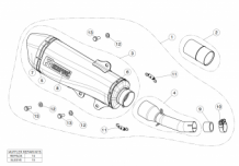 Akrapovic Slip-on Line RVS Einddemper met E-keur Yamaha X-Max 400 2018 2020