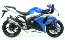 Arrow Street Thunder Aluminium met Carbon Endcap Einddemper Set met E-keur Suzuki GSX-R1000 2009 2011