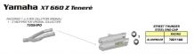 Arrow Street Thunder Aluminium Dubbele Einddemper (L+R) zonder E-keur incl. Linkpipe Yamaha XT660Z 2008-2016
