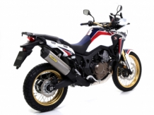Arrow Maxi Race-Tech Titanium met Carbon Endcap Einddemper met E-keur Honda CRF 1000 L Africa Twin 2016 > 2019