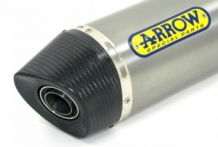 Arrow Maxi Race-Tech Titanium met Carbon Endcap Einddemper met E-keur Honda CRF 1000 L Africa Twin 2016 > 2019