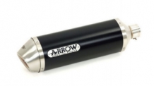 Arrow Maxi Race-Tech Aluminium Dark Steel Endcap Einddemper met E-keur Kawasaki Versys 650 2007 2014