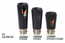 Austin Racing GP3 Decat System met V3 Titanium Black Einddemper zonder E-keur Yamaha MT09 2014 2020