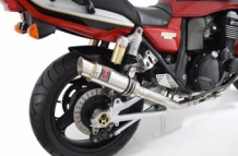 BW Compleet RVS Uitlaatsysteem incl. 230mm Round GP Einddemper zonder E-keur Kawasaki  ZRX1100 1997 2000