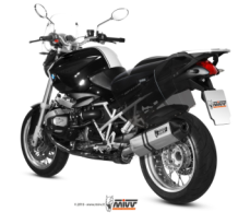 Mivv Speed Edge RVS met Carbon Endcap Slip-on Einddemper met E-keur BMW R 1200 R 2011 2014