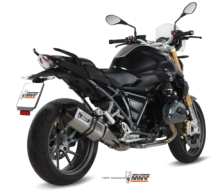 Mivv Speed Edge RVS met Carbon Endcap Slip-on Einddemper met E-keur Euro3 en Euro4 BMW R 1200 R 2015 2018