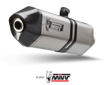 Mivv Speed Edge RVS met Carbon Endcap Slip-on Einddemper met E-keur BMW F 800 S - ST 2006 2012