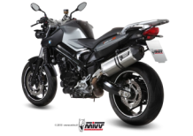 Mivv Speed Edge RVS met Carbon Endcap Slip-on Einddemper met E-keur Euro3 en Euro4 BMW F 800 GT 2009 2019