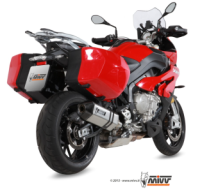 Mivv Speed Edge RVS met Carbon Endcap Slip-on Einddemper met E-keur Euro3 en Euro4 BMW S 1000 XR 2015 >
