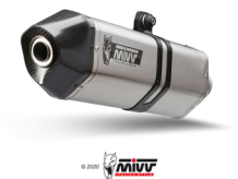 Mivv Speed Edge RVS met Carbon Endcap Slip-on Einddemper met E-keur Euro3 en Euro4 BMW R 1200 R 2015 2018