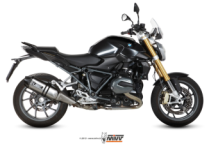 Mivv Speed Edge RVS met Carbon Endcap Slip-on Einddemper met E-keur Euro3 en Euro4 BMW R 1200 R 2015 2018