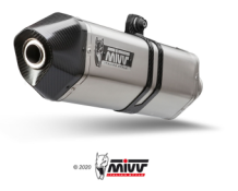 Mivv Speed Edge RVS met Carbon Endcap Slip-on Einddemper met E-keur Euro3 en Euro4 BMW R NINE T 2014 2019