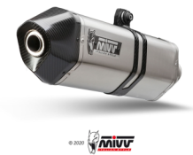 Mivv Speed Edge RVS met Carbon Endcap Slip-on Einddemper met E-keur BMW R 1200 R 2011 2014