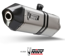 Mivv Speed Edge RVS met Carbon Endcap Slip-on Einddemper met E-keur Euro3 en Euro4 BMW S 1000 XR 2015 >