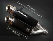 Bodis GPX2-S RVS Black Dubbele Einddemper met E-keur Honda CB 1000 R 2008 2017