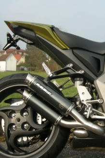 Bodis GPX2-S RVS Black Dubbele Einddemper met E-keur Honda CB 1000 R 2008 2017