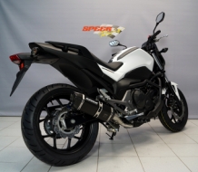 Bodis Penta-Tec II RVS Black Einddemper met E-keur Honda NC 700 S / X 2012 2013
