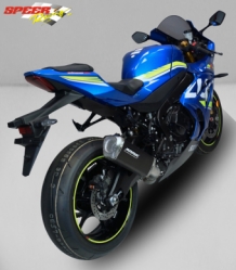 Bodis V4-M-GE RVS Black Einddemper met E-keur Suzuki GSX-R 1000 2017 2020