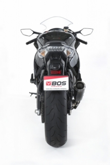BOS SSEC RR Carbon Steel Einddemper met E-keur Kawasaki ZX 10R 2011 > 2015