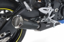 BOS SSEC RR Carbon Steel Einddemper met Euro4 Keuring Suzuki GSX-S 1000 2015 > 2020