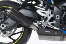 BOS SSEC RR Carbon Steel Einddemper met Euro4 Keuring Suzuki GSX-S 1000 2015 > 2020